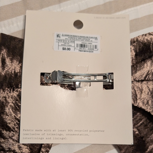 *New Metallic Bow Hair Clip and Gratitude Journal - Picture 6 of 6